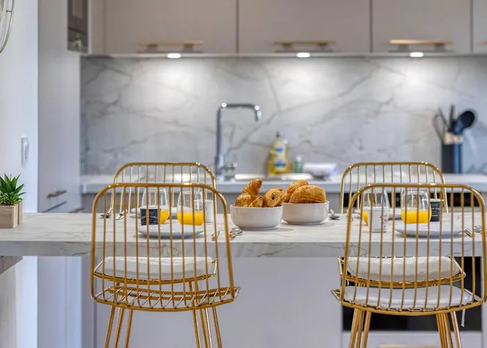 #he The Golden Escape Ile Verte Luminous Renovated Apartment Grenoble